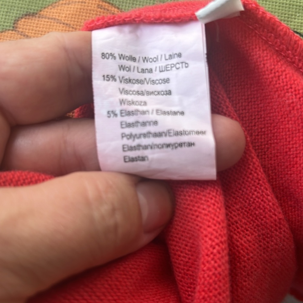 Blumarine bright  coral set- sweater and a jacket - Picture 7 of 8